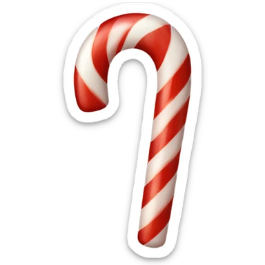 Candy cane sticker
