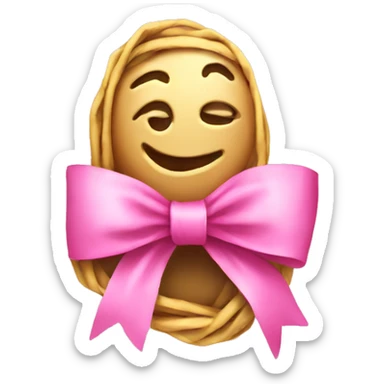 money wrapped in pink bow sticker