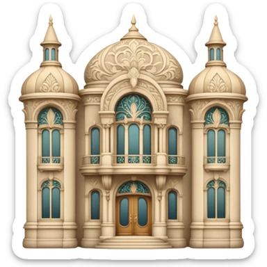 art nouveau palace sticker