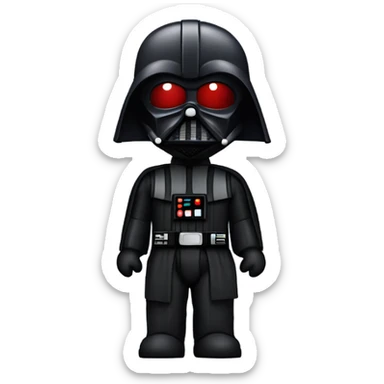 Darth Vader in an x wing fighter  sticker