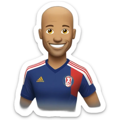 Thierry Henri smilling sticker