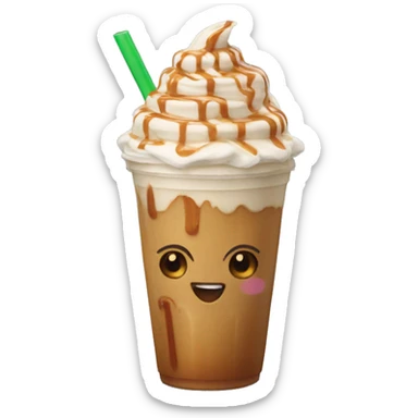 caramel frappe sticker