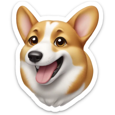 corgi farts sticker