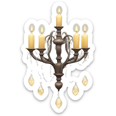 Chandelier candle sticker