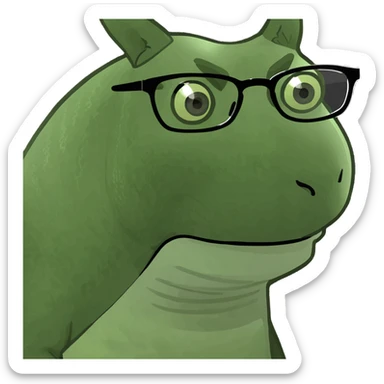 chupacabra in an office make her look like a bitch with glasses  sticker