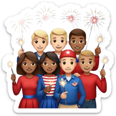 4th of july sticker