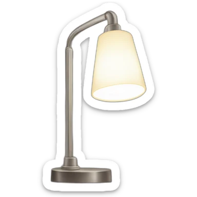 Une lampe sur un miroir sticker