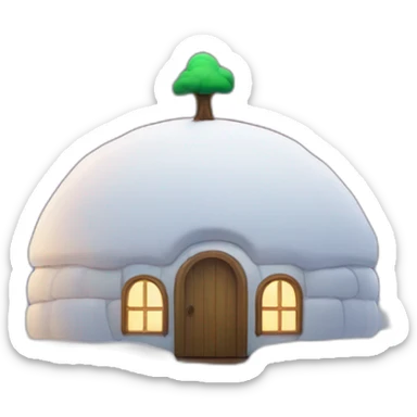 Spotify on top of igloo sticker