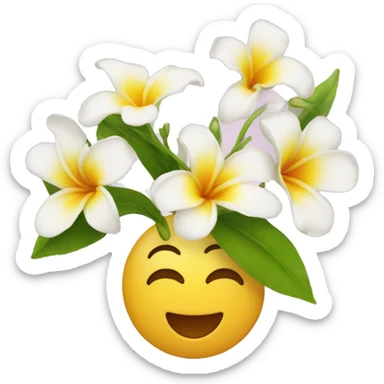 Uma flor dando bom Dia sticker