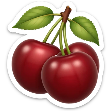 beige cherries sticker