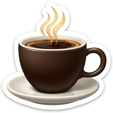 shot of espresso in ceramic sticker