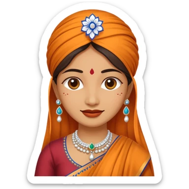 India woman sticker