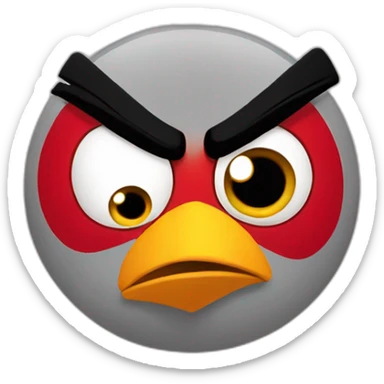 Angry bird sticker