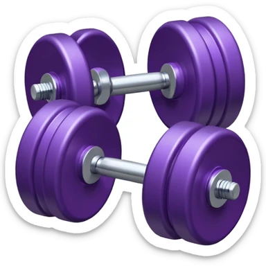 Dumbbell small 1 kg pruble sticker