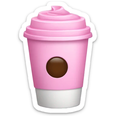 Pink coffee  sticker