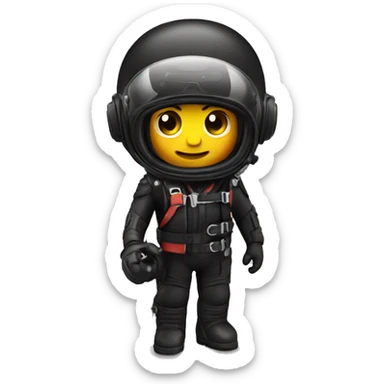 Harley motorcycle rider scuba diver sticker