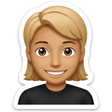 time traveler in black clothes sticker