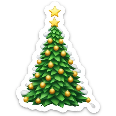 Christmas tree sticker