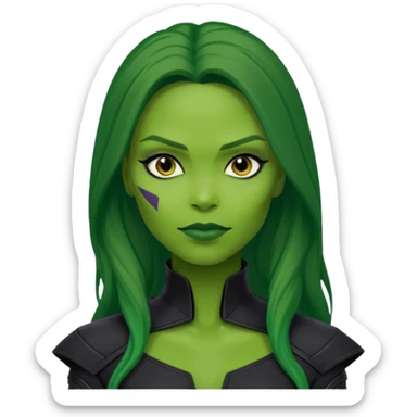 gamora from Guardians of the Galaxy movie sticker