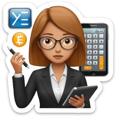 Business analytics Woman sticker