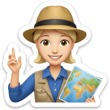 tour guide in USA sticker