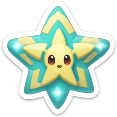 Pokemon Jirachi Badge Winter Slowflake GiftBox 2023 sticker
