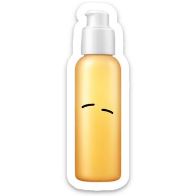 Skincare bottle sticker
