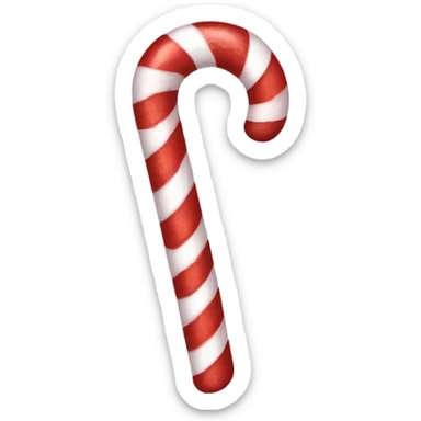 Candy cane sticker