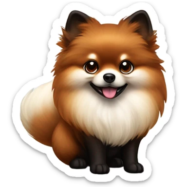 Fox Sable Pomeranian sticker