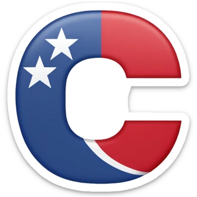C USA LOGO  sticker