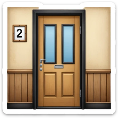 door in school sticker