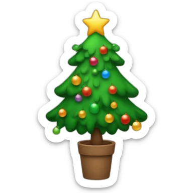 christmass tree sticker