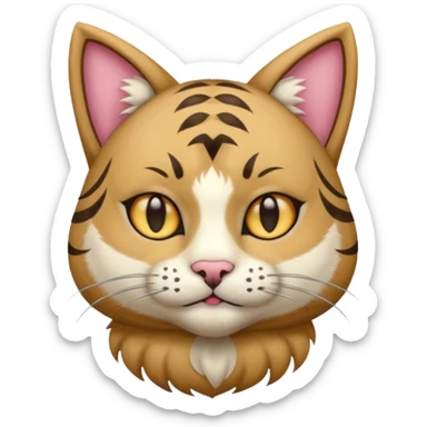 man in a cat fursuit loafed sticker