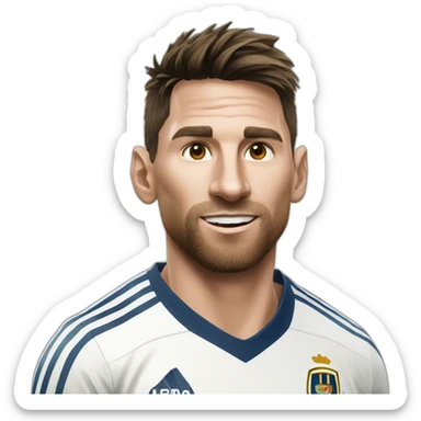 The réal Goat football Messi or Ronaldo sticker