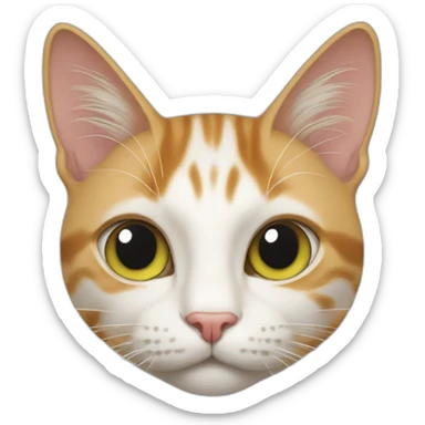 Cat turc de van White sticker