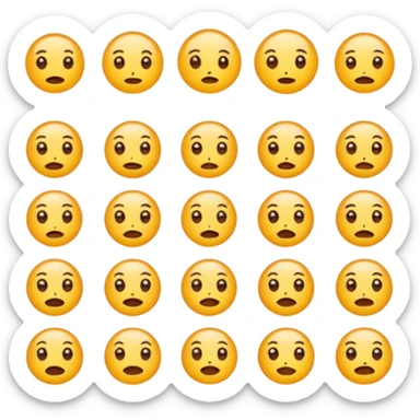 correct but do it in sets of 16 emotions sticker