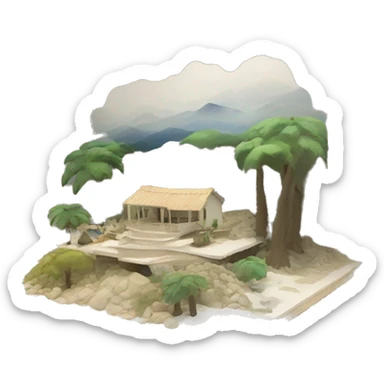 scenography scenic maquette model sticker