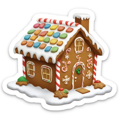 gingerbread house sticker