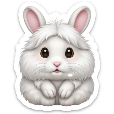 a cute and sweet rabbit sticker