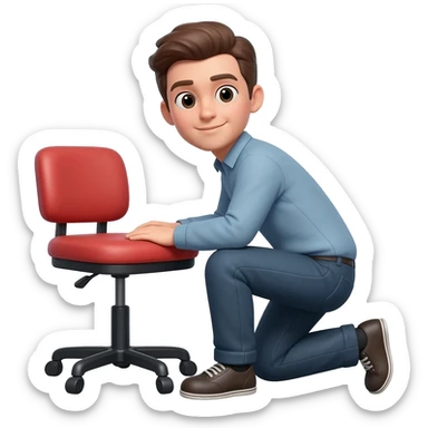 squat to chair sticker