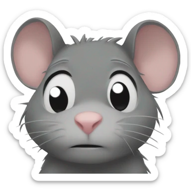 anime rat sad  sticker