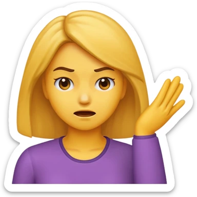 generate an emoji of a woman head smacking herself sticker