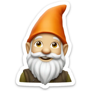 Cute garden gnome  sticker
