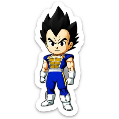 Vegeta from dragon ball z sticker