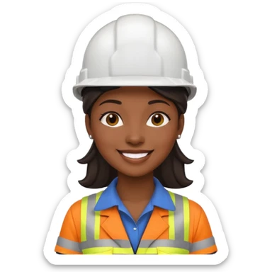 Ingeniera mujer negra sticker