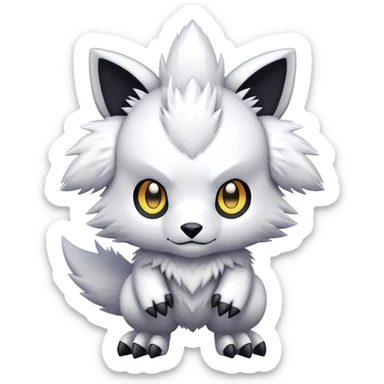 cute kawaii cool edgy futuristic Digimon-Fakemon-animal full body sticker