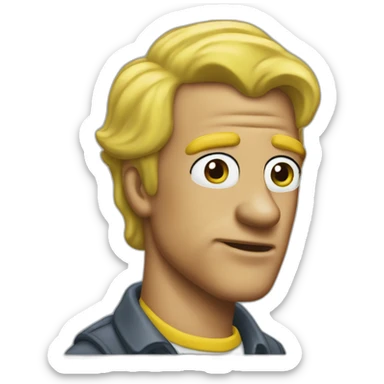 dolph starbeam from the simpsons sticker