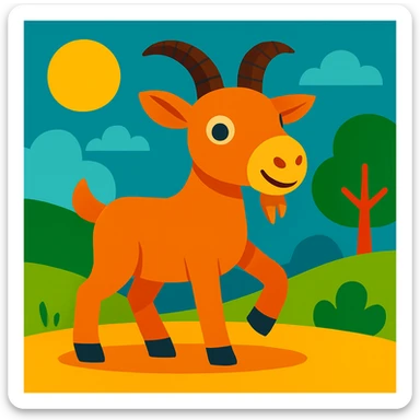 Goat sticker