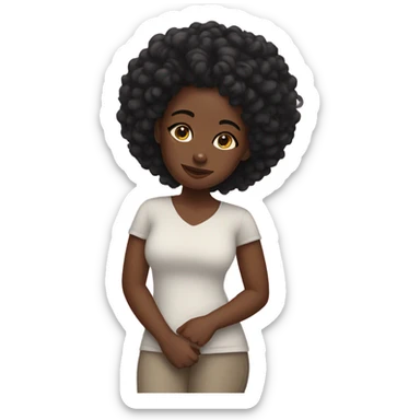 Black girl self care sticker