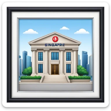 singapore bank sticker